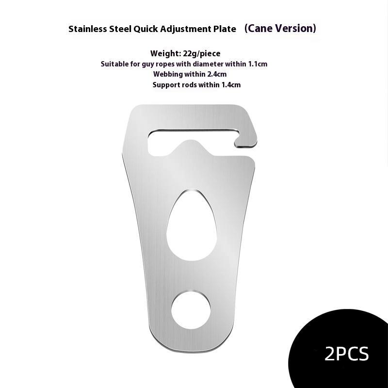 New Stainless Steel Wind Buckle,tent Adjuster, Wind Buckle Camping Rope Buckle,tent Fastening Accessories Tent Quick Knot Buckle