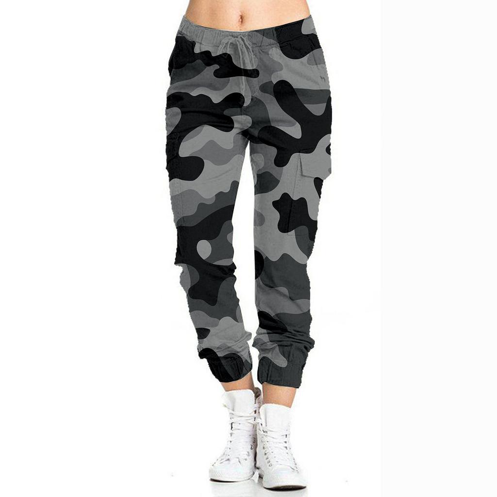 Moda mujer Camuflaje Poket Dibujado Pantalón elástico de carga Pantalón  hasta el tobillo comprar a buen precio — entrega gratuita, reseñas reales  con fotos — Joom