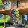 UV Resistant Artificial Hanging Flowers Artificial Morning Glory Outdoor Hanging Giant Plants Balcony Garden Decor Wedding Party
