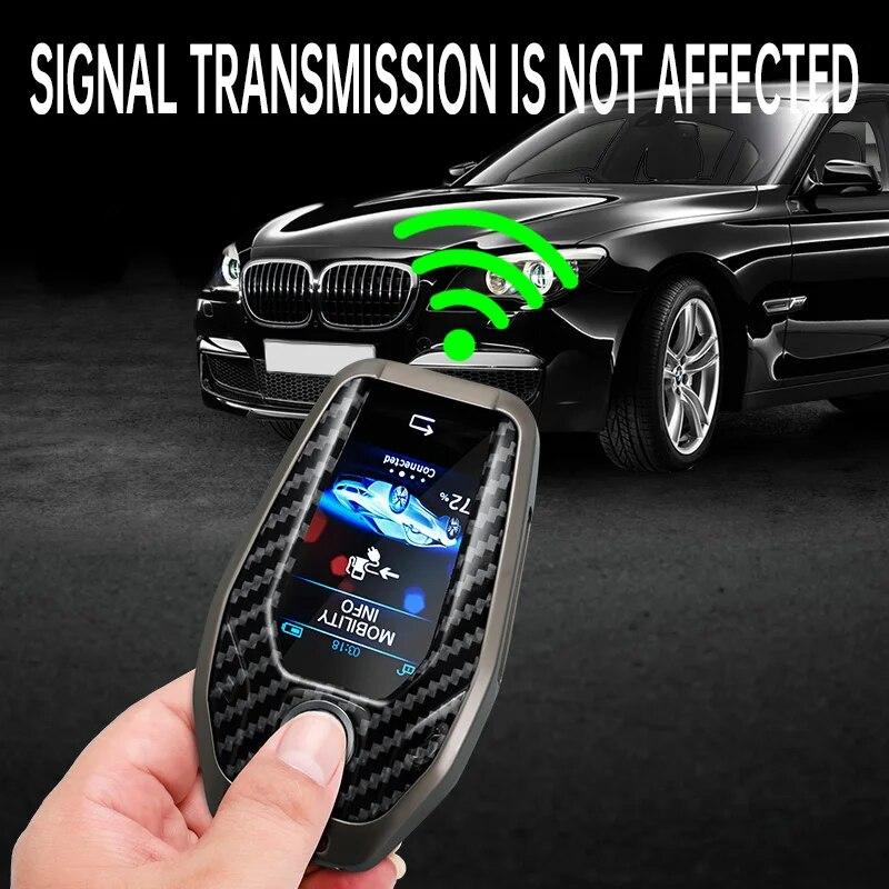 Carbon Fiber Zinc Alloy Car Key Case Cover for BMW 5 7 Series G12 G11 G30 G32 G31 I8 I12 I15 G01 X3 G02 X4 G05 X5 G07 X7 Car Bag
