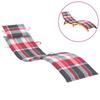 Day and Night - Day and Night Red Checkered Oxford Cloth Lounger Cushion 186x58x3 Cm