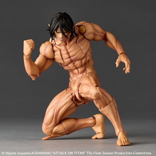 Kaiyodo Revoltech Amazing Yamaguchi Attack on Titan Eren Yeager Action Figure