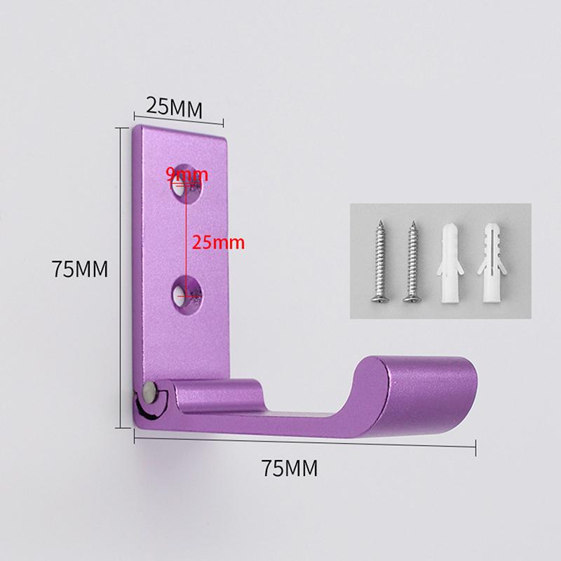 Folding Hooks Wall Door Clothes Coat Hat Bags Hangers Aluminum Alloy Kitchen Bathroom Rustproof Towel Hooks Foldable Single Hook