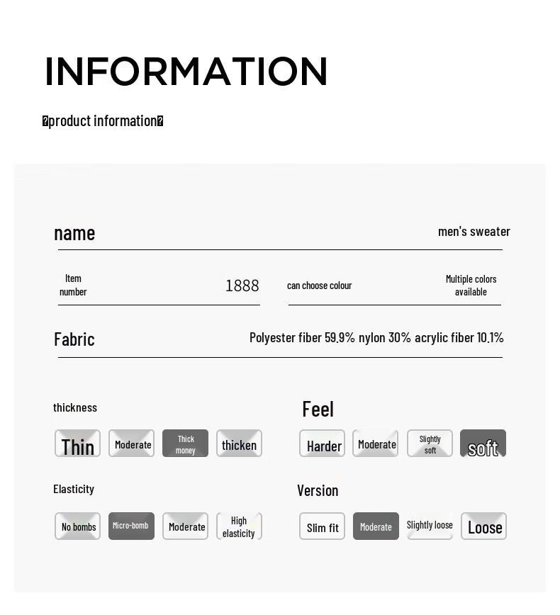 DAISHU Men's Lined Thick Ribbed Turtleneck Sweater