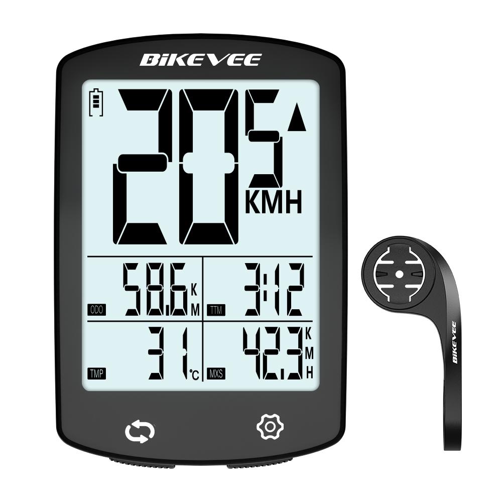 Large Screen Ultra-Long Standby Wireless Bike Computer USB Rechargeable Bicycle Speedometer Odometer Cycling Accessory 1