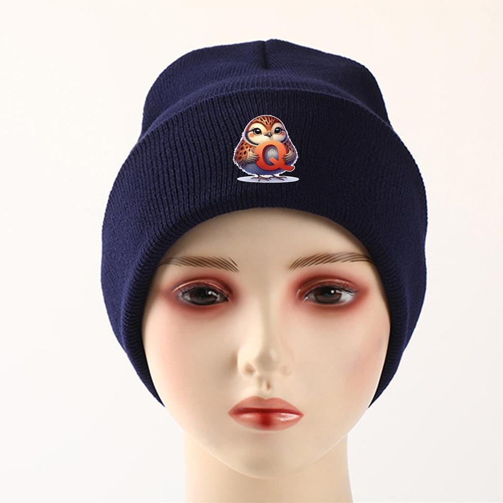 1pc, Alphabet A to Z and Animals Print Knitted Cap Beanie, 260 Knit Hats to Choose, for Men And Women