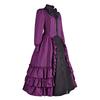 Abito Ruffled Medievale Gotico Vintage Costume Cosplay Per Eventi A Tema
