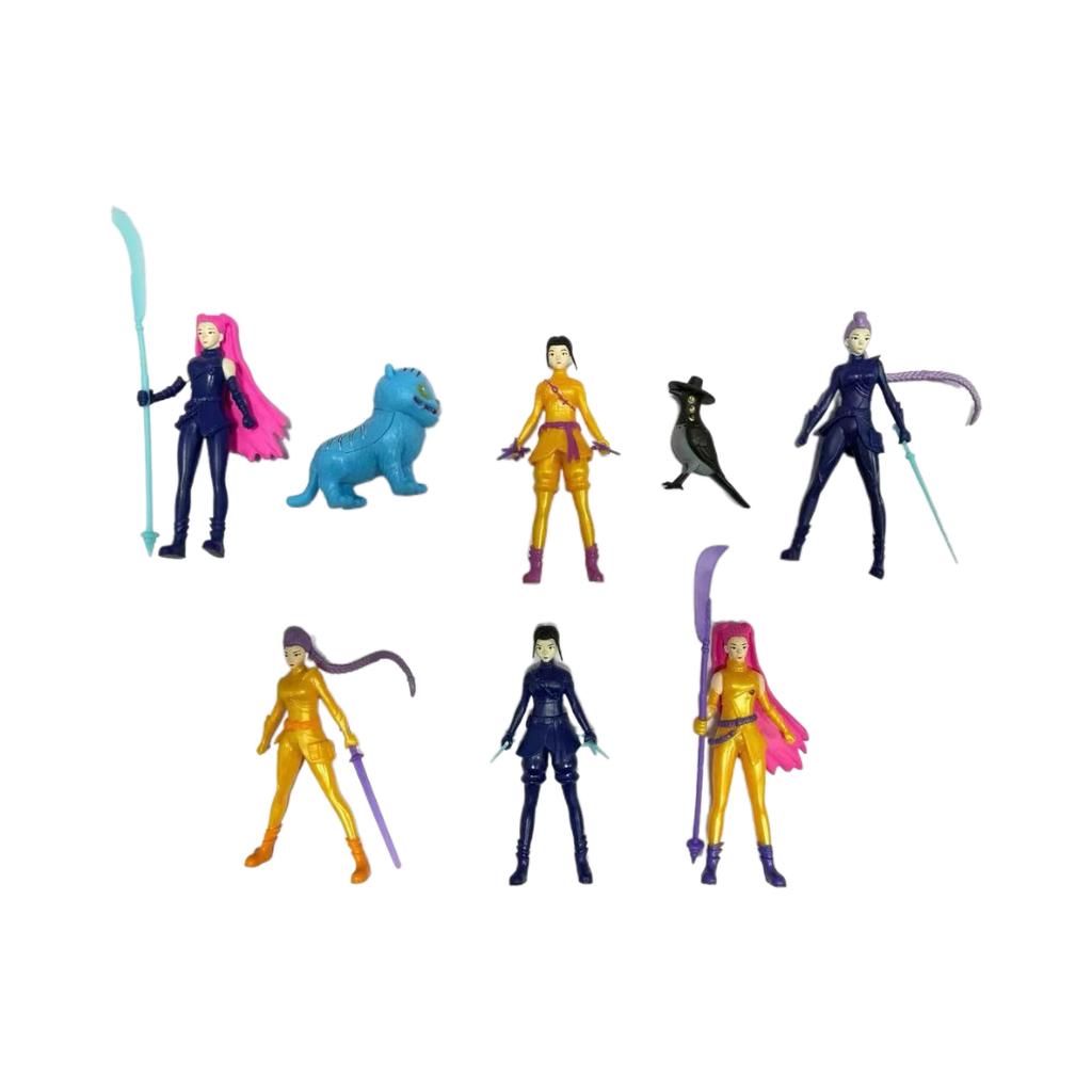 K pop Demon Hunters Figure K Pop Demon Hunters Fiqures Huntrix Figures Toy Derpys Tiger Rumi Mira Zoey Sussy Figurine Ornament