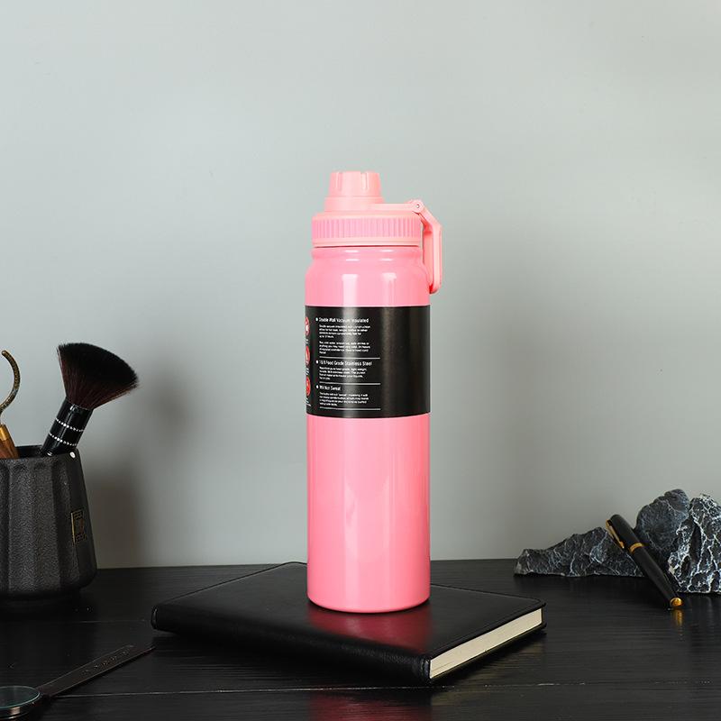 Sports Pot 304 Stainless Steel Vacuum Thermos Cup Portable Outdoor Handle Pot, Cycling Sports Kettle