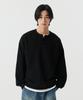 STENDS [M~4Xl] Henley Neck Semi-Oversized Sweatshirt_Black