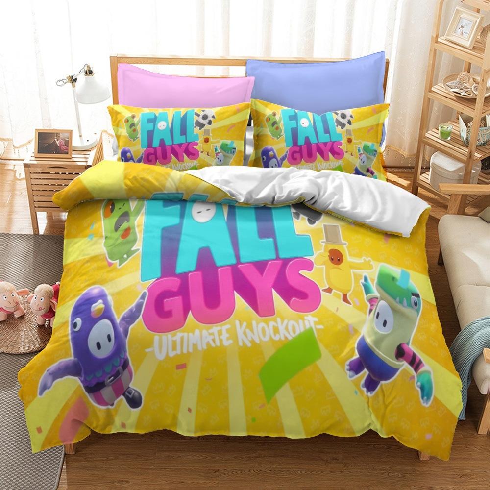 Jelly Bean Man Series Bedding Three-Piece Home Textile Kit