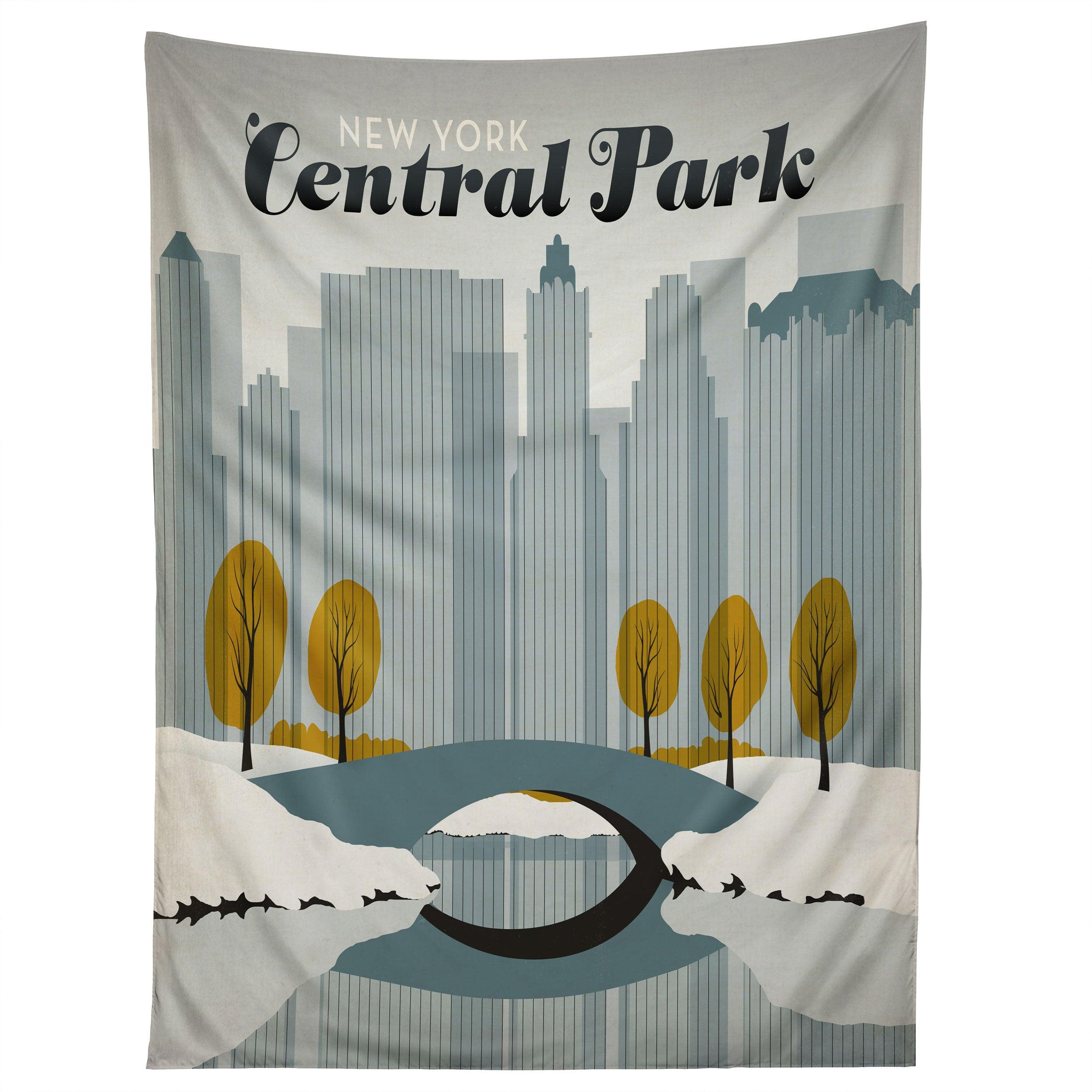 CENTRAL PARK SNOW tapestry 75x100
