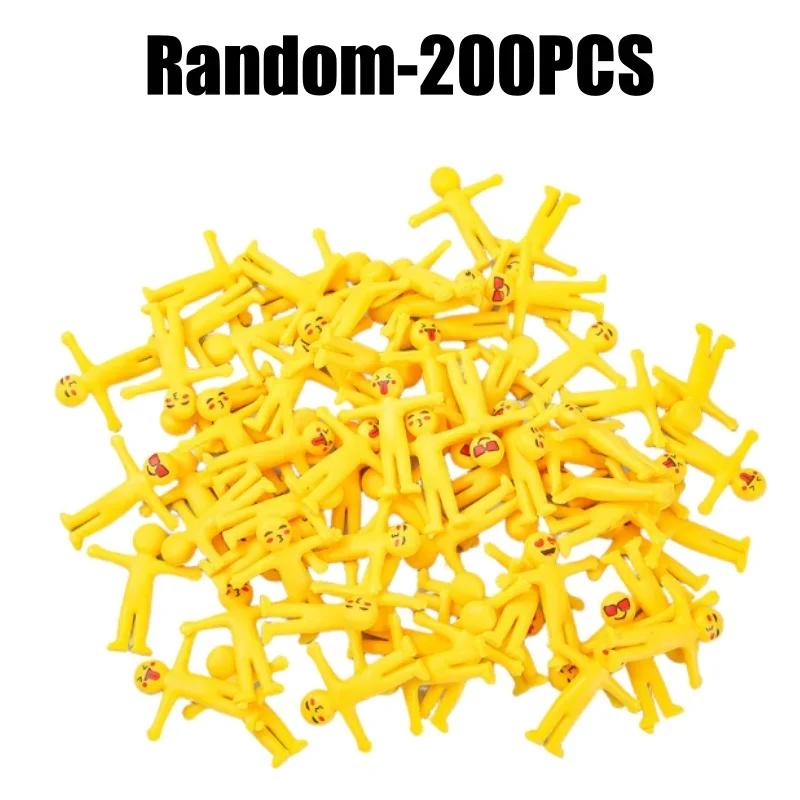 Cute Mini Monster Pull Toy Soft Yellow Plastic Stress Relief Fidget Kids Birthday Party Supplies Pinata Filler Gift Favors