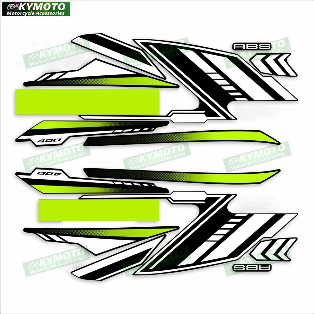 For Ninja400 Ninja 400 EX400 EX 400 Motorcycle Accessories Body Stickers Decorative Fairing Full Car Kit Reflective Decals