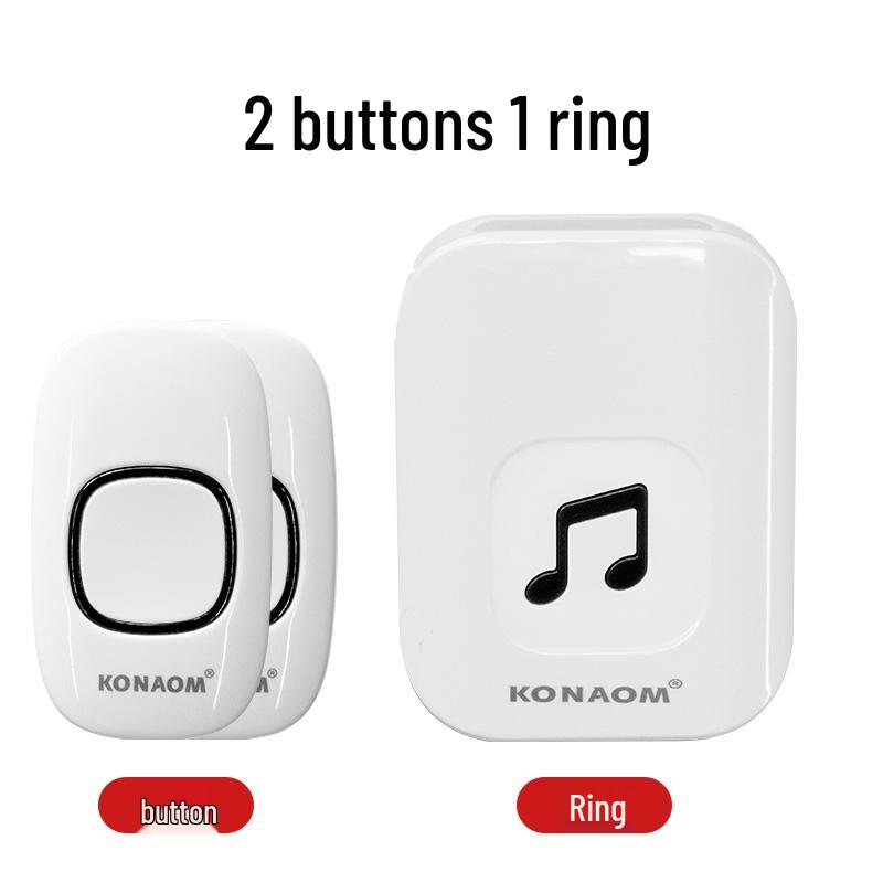 Ultra-Long Range Wireless Doorbell with Remote Control and Plug-Free Operation, Ideal for Home and Elderly Assistance.