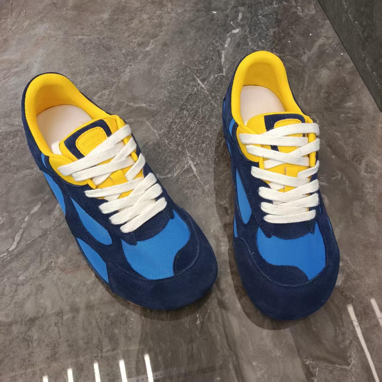 

Leather retro crooked head ugly cute girl new summer fashion breathable sports leisure 35 синий