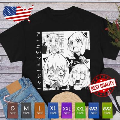 Anya T Shirt Spy X Family Anime Clothing Manga Tee Cosplay Kawaii Funny Geek