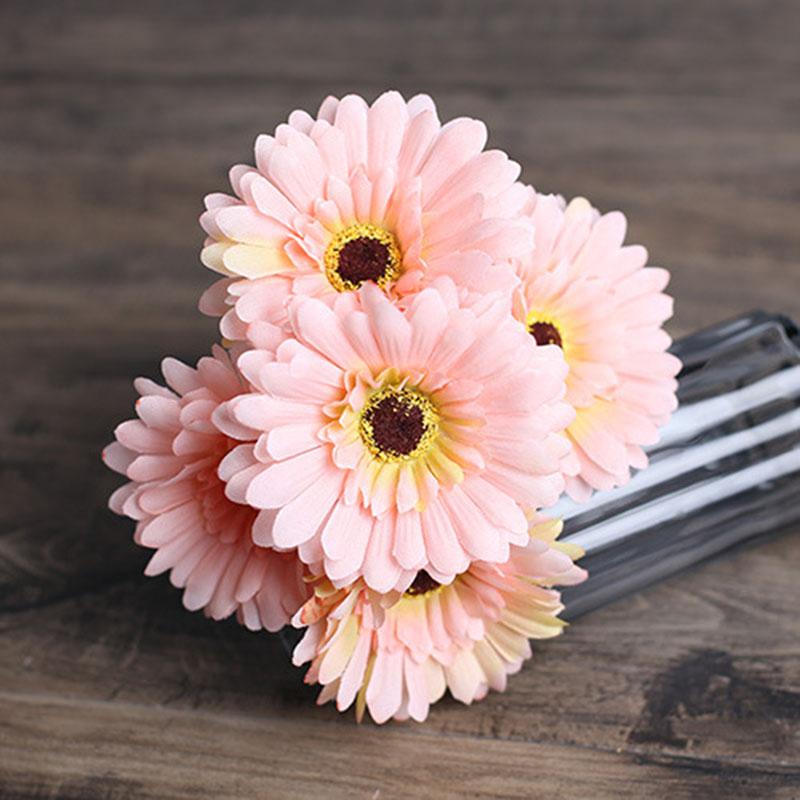 Imitation Flower Fran Flower Gerbera Small Daisy Flower Art Manual Flower Arrangement Wedding Decoration Bouquet Flowers