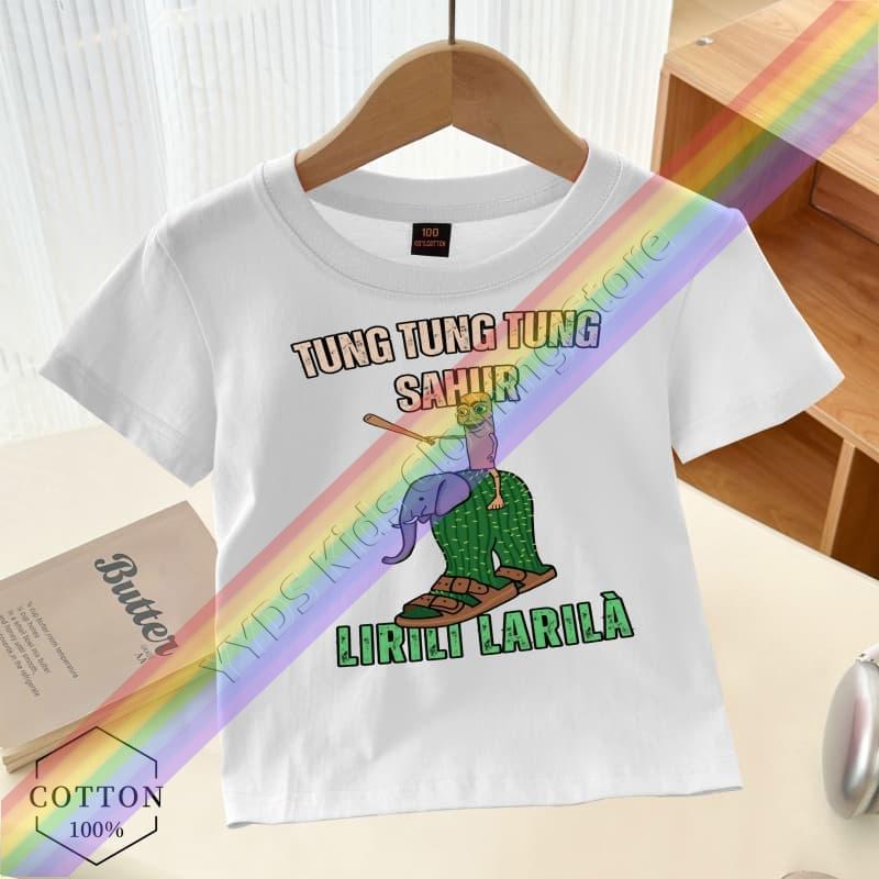 Jungen Mädchen Hirnfäule Italien Kinder T-Shirt Lustiger Cappuccino Assassino Aufdruck T-Shirt Kurzarm Rundhals Kinder Humorvolle Streetwear