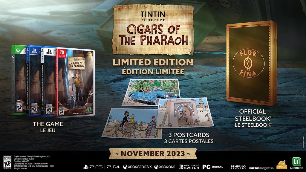 Tintin Cigars of the Pharaoh Limited Edition North PS5 Reporter - (Import America) -