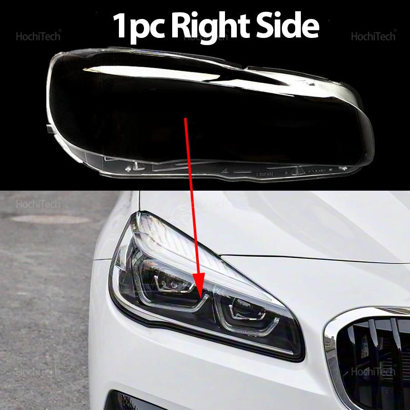 

For BMW 2 Series F45 F46 2016-2020 Headlight Cover Car Headlamp Lens Glass Replacement Front Lamp Shade Auto Shell 2017 2018