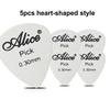 Metal Guitar Picks 5Pcs/10Pcs Durable Professional Bass Ukelele Guitar Picks Electric Guitarra Accesorios