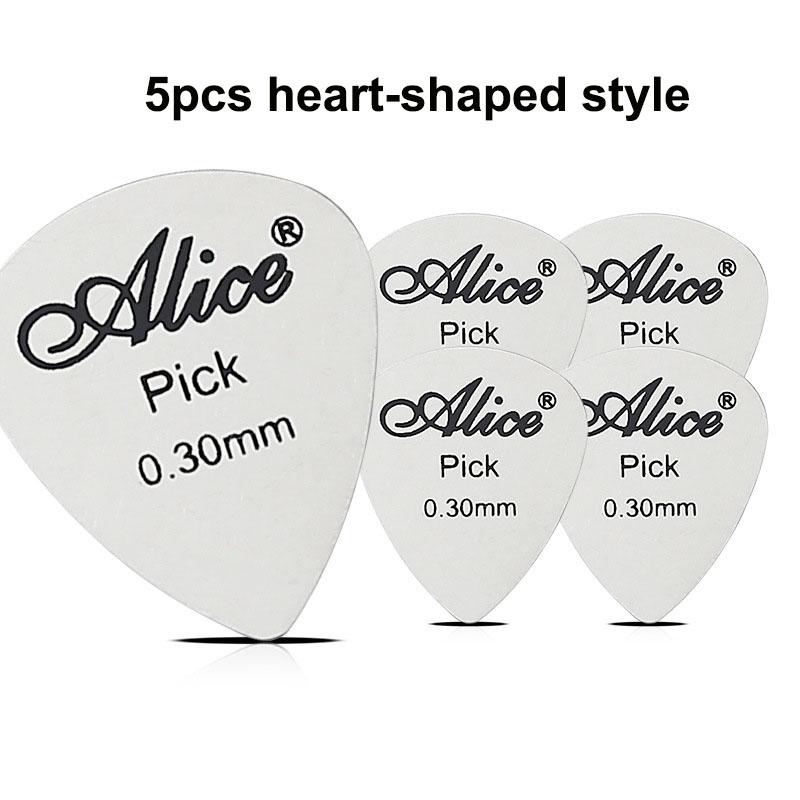 Metal Guitar Picks 5Pcs/10Pcs Durable Professional Bass Ukelele Guitar Picks Electric Guitarra Accesorios