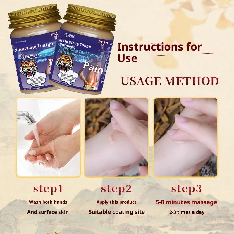 Portable Tiger King Penetrating Cream - Soothes Office Neck Pain & Sports Strains, Easy to Apply Non-Sticky