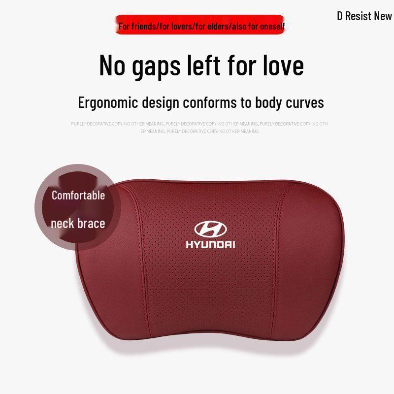 Car Headrest and Neck Pillow for Hyundai ix2535, Tucson, Verna, Elantra, and Wildlander