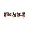 Leaves Berry Branches Christmas Decorations Fall Home Decor Artificial Flowers Artificial Berry