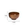Natural Vintage Wooden Bowl Fruit Salad Bowl Noodle Rice Soup Bowl Craft Decoration Kitchen Utensil Tableware