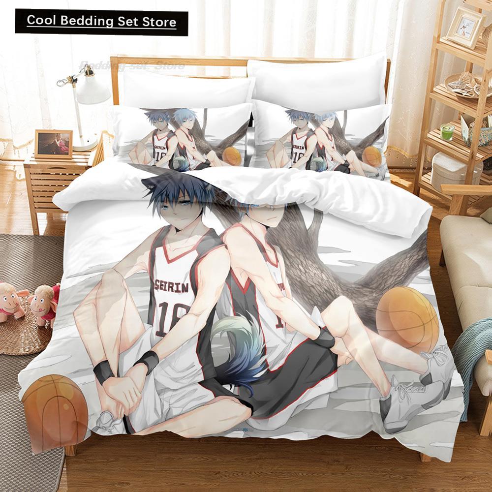 New 3D Print Cartoon Kuroko's Basketball Bedding Set Single Twin Full Queen King Size Bed Set Adult Kid Bedroom Duvet Cover Sets