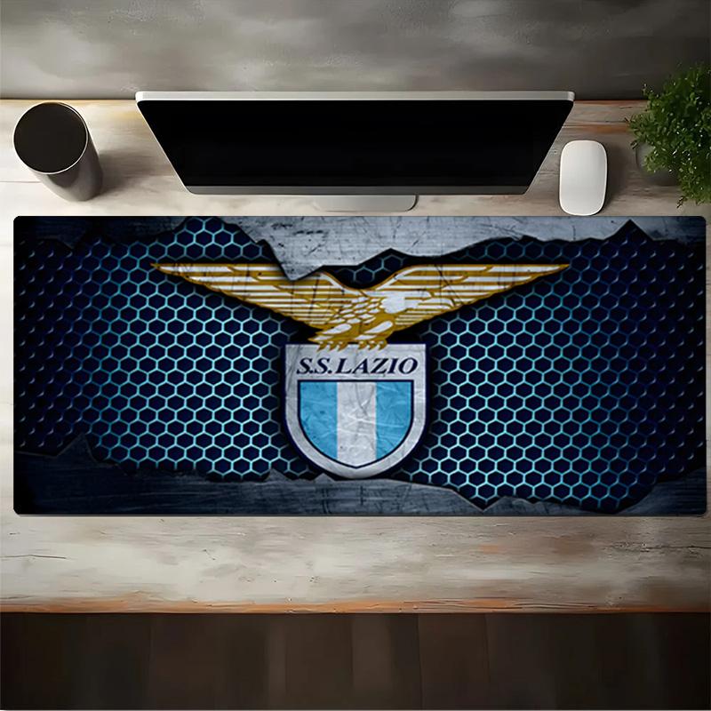 Lazio Football Club Emblem Mouse Pad, Gaming Mouse Pad, Keyboard Pad, Desk Decor for Computer Notebook Fan Gift Birthday Gift