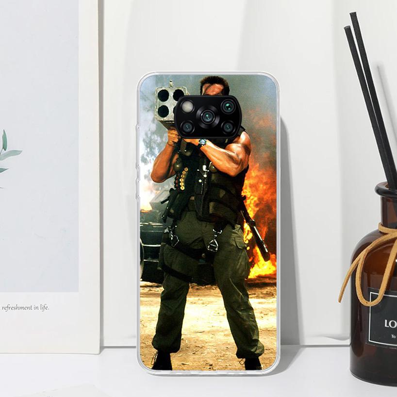 Arnold Schwarzenegger Terminator Phone Case For Xiaomi Poco X7 X6 X5 M7 M8 Pro F7 Ultra Redmi 15C 15 13C 13 12C 12 10 10C 10A Ar