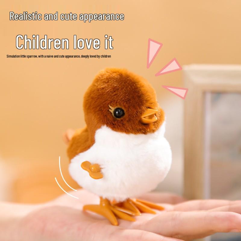 Lejier Clockwork Jumping Duck Plush Toy - Interactive Birthday Gift for Kids