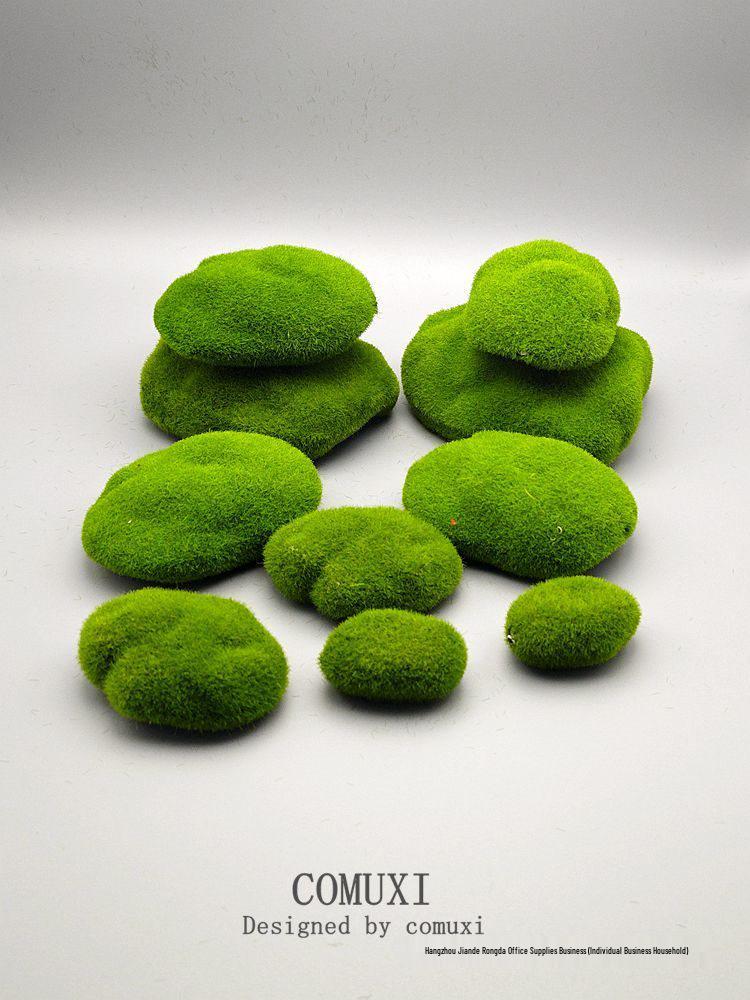 Artificial Moss Foam Stones for DIY Gardening & Potted Plant Decor