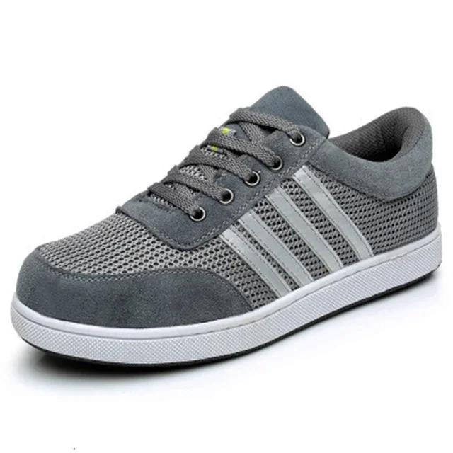 

Черная кожаная рабочая обувь для строительства, мужские ботинки со стальным носком, кроссовки с защитой от проколов, неразрушимая мужская обувь 39