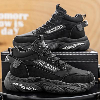Baskets sport décontractées montantes pour hommes quatre saisons nouvelle semelle souple antidérapante chaussures de course d'extérieur mode étudiants baskets polyvalentes
