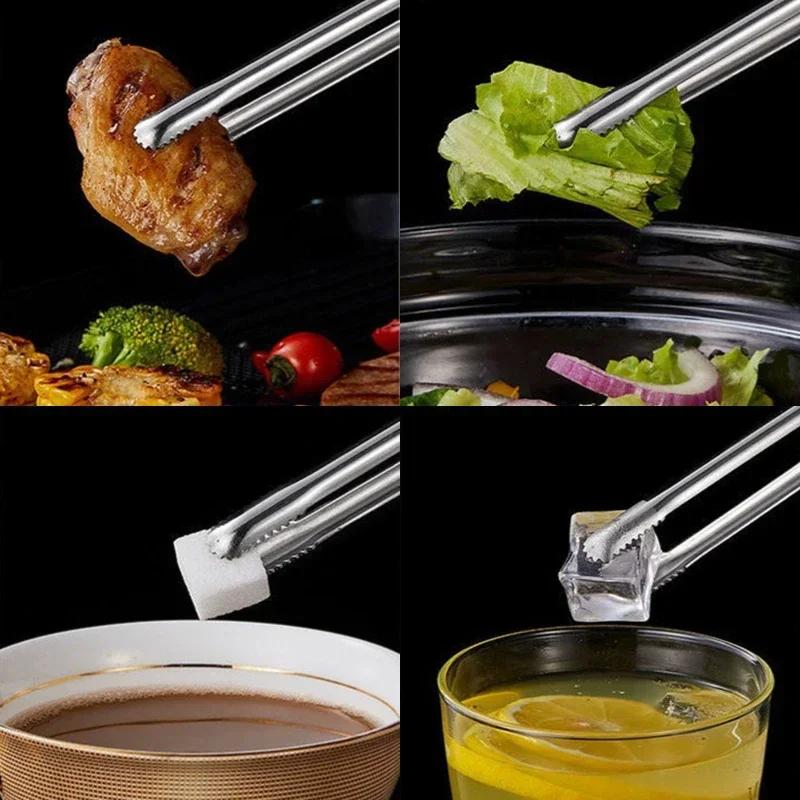 Barbecue-Clip Grillzange 304 Edelstahl Fleisch Lebensmittel Clip Kochutensilien Bbq Backen Küchenzubehör Campingbedarf