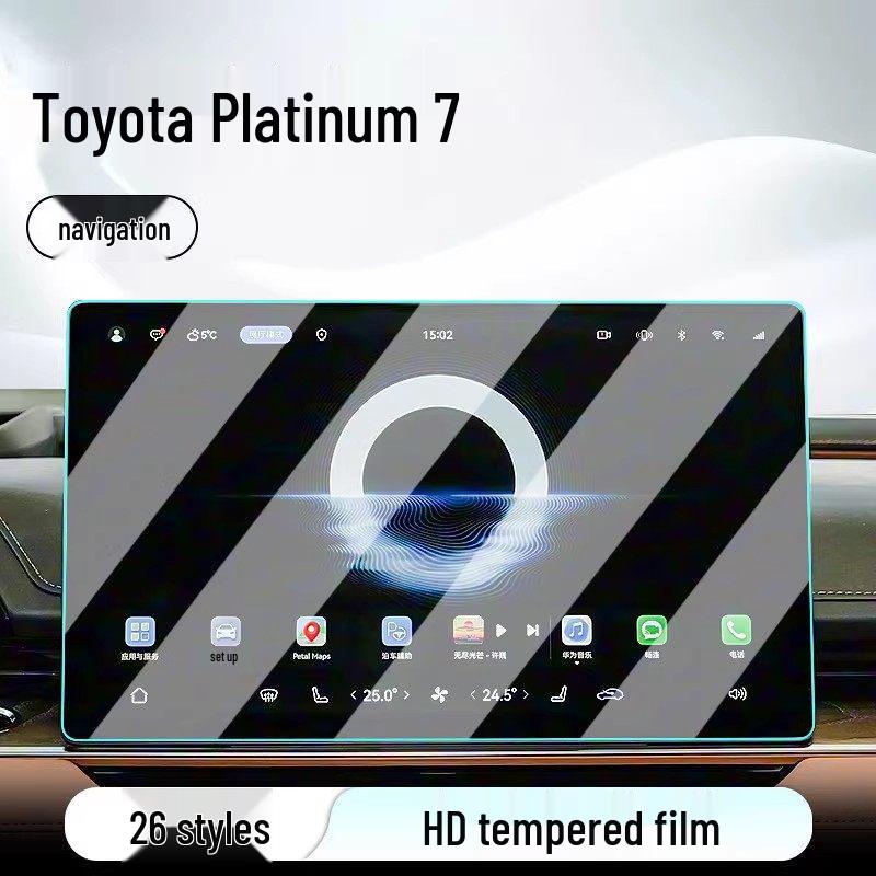 Gehärteter Displayschutz für Toyota Yaris L - Passend für 26 Modelle, Navigationsdisplay der Mittelkonsole