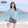 MJ STYLE Women's Cotton Loose Fit Graffiti T-Shirt