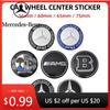 Samolepka na auto 4ks 56mm 60mm 65mm 75mm Samolepka odznaku krytů středových kol auta Pro Mercedes Benz třídy A B C E GLA GLC CLA GLK W20