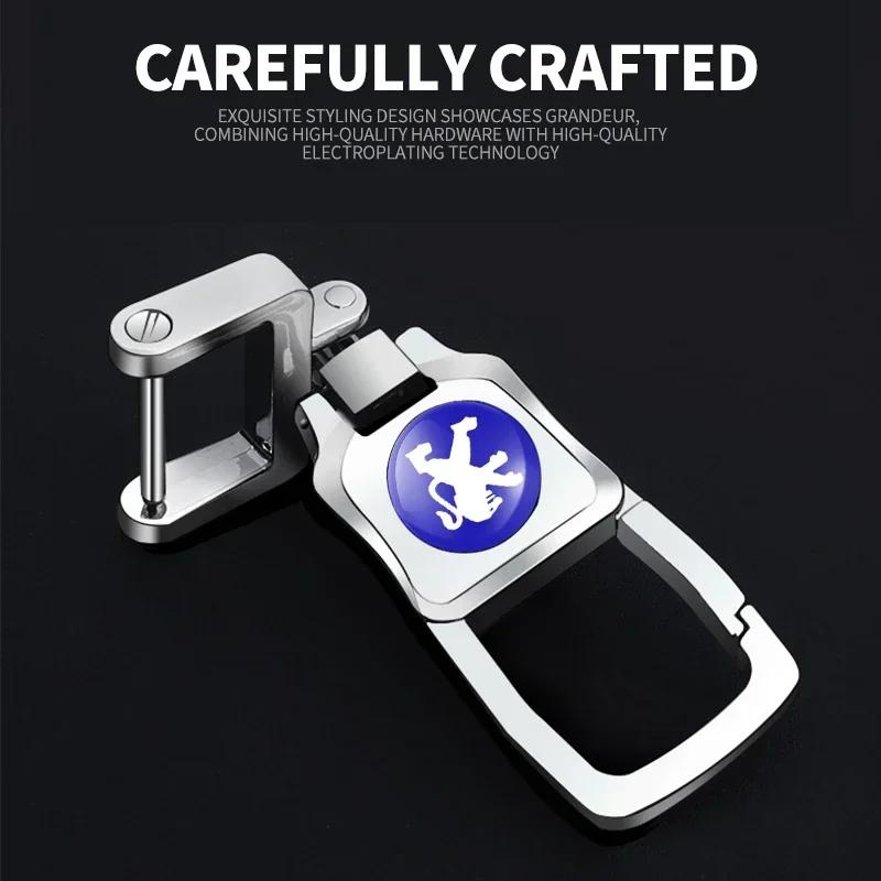 2026 Het Bilklistermärke Mode 3D Metall Bil Styling Nyckelring Nyckelring Ring Nyckelhållare För Peugeot 508 2008 5008 307 308 3008 206