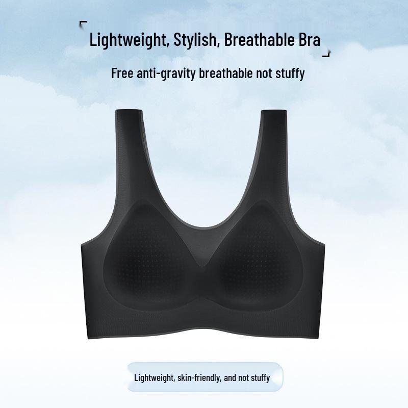 Ultra-Thin Seamless Cooling Ice Silk Push-Up Bra