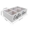 Holz-Kaffee-Station-Organizer 11,7x8x3,2 Zoll Größe Kaffeekapselhalter Küchenaufbewahrung