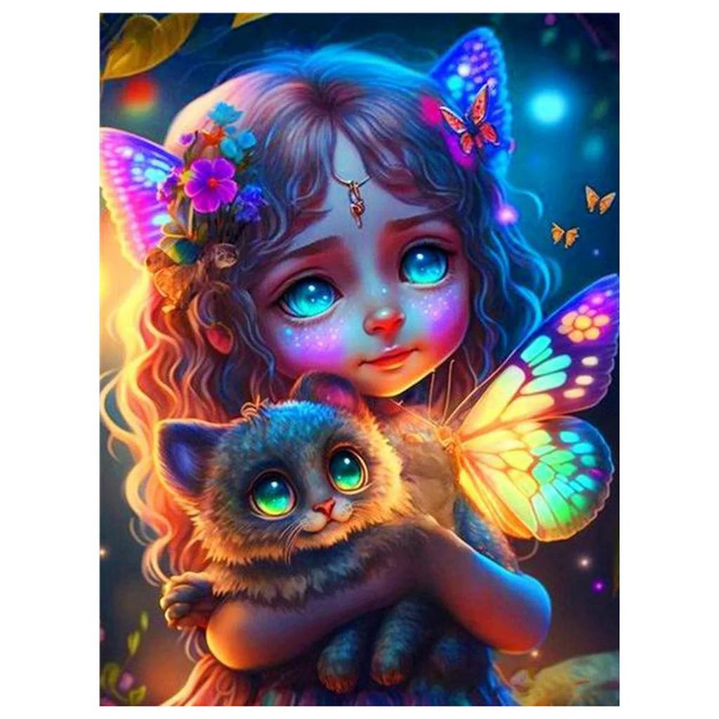 Angel Metal Tin Signs Cute Girls Wall Decoration Plaque Vintage Art Poster Iron Painting for Man Cave Home Cafe Garden Club Bar