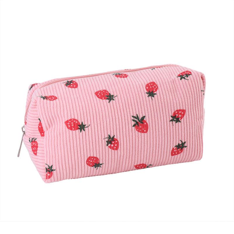 Cosycorduroy Pencil Case With Large Capacity For Students And Makeup Storage