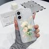 White Bouquet Transparent Phone Case for iPhone 13, 14, 15 Pro, and 16 Pro Max