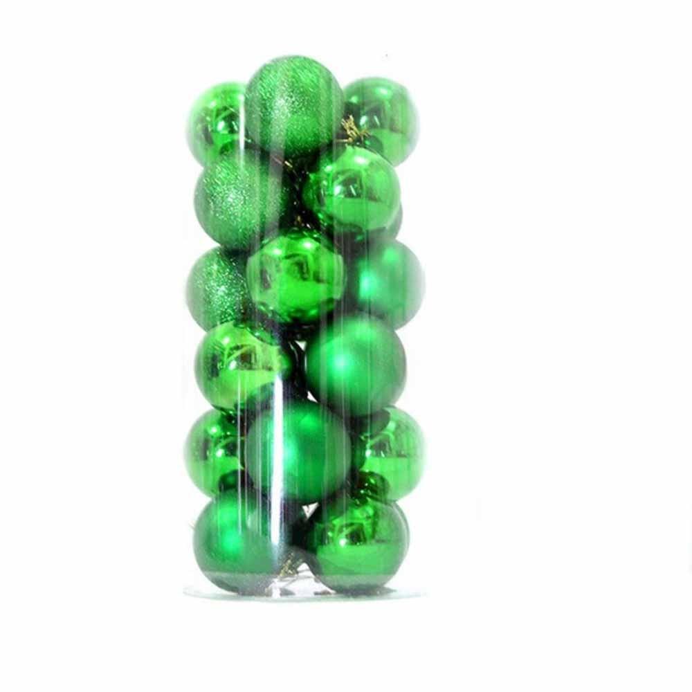 24Pcs Plastic Christmas Balls 3/5CM Xmas Tree Baubles Christmas Tree Ornaments  Xmas Tree