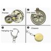 Outdoor Camping Pocket Compass Keychain Zinc Alloy Pocket Compass With Keyring Portable Navigation Tools Travel Gift